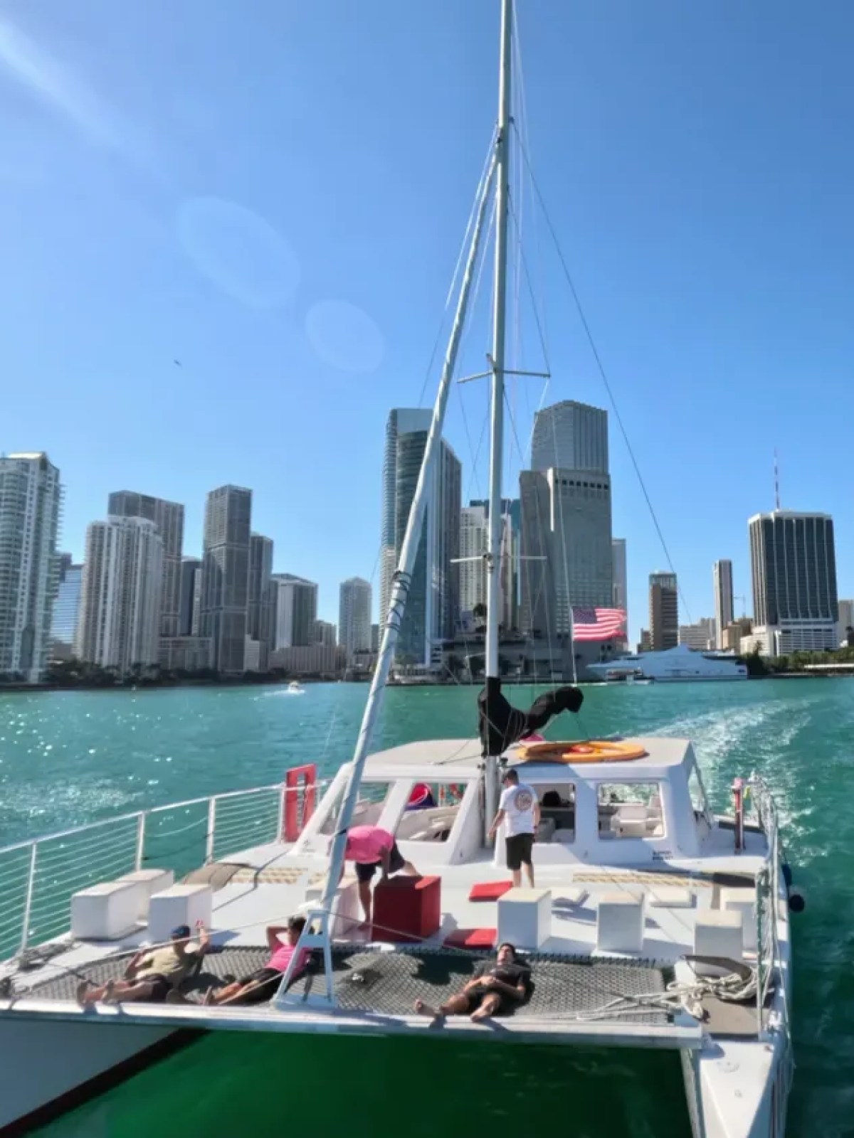 a boat is docked next to a body of water