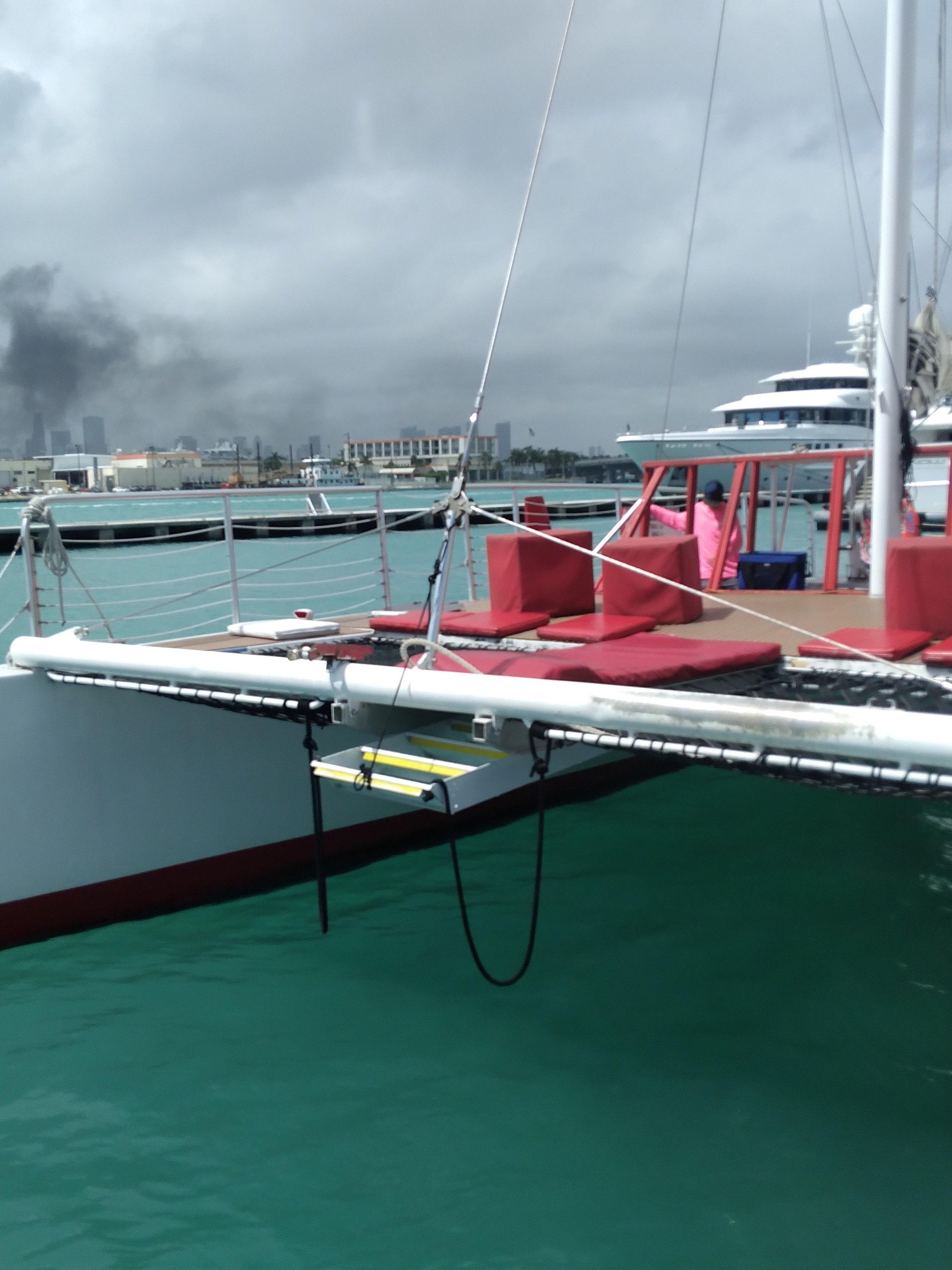 a small boat in a body of water