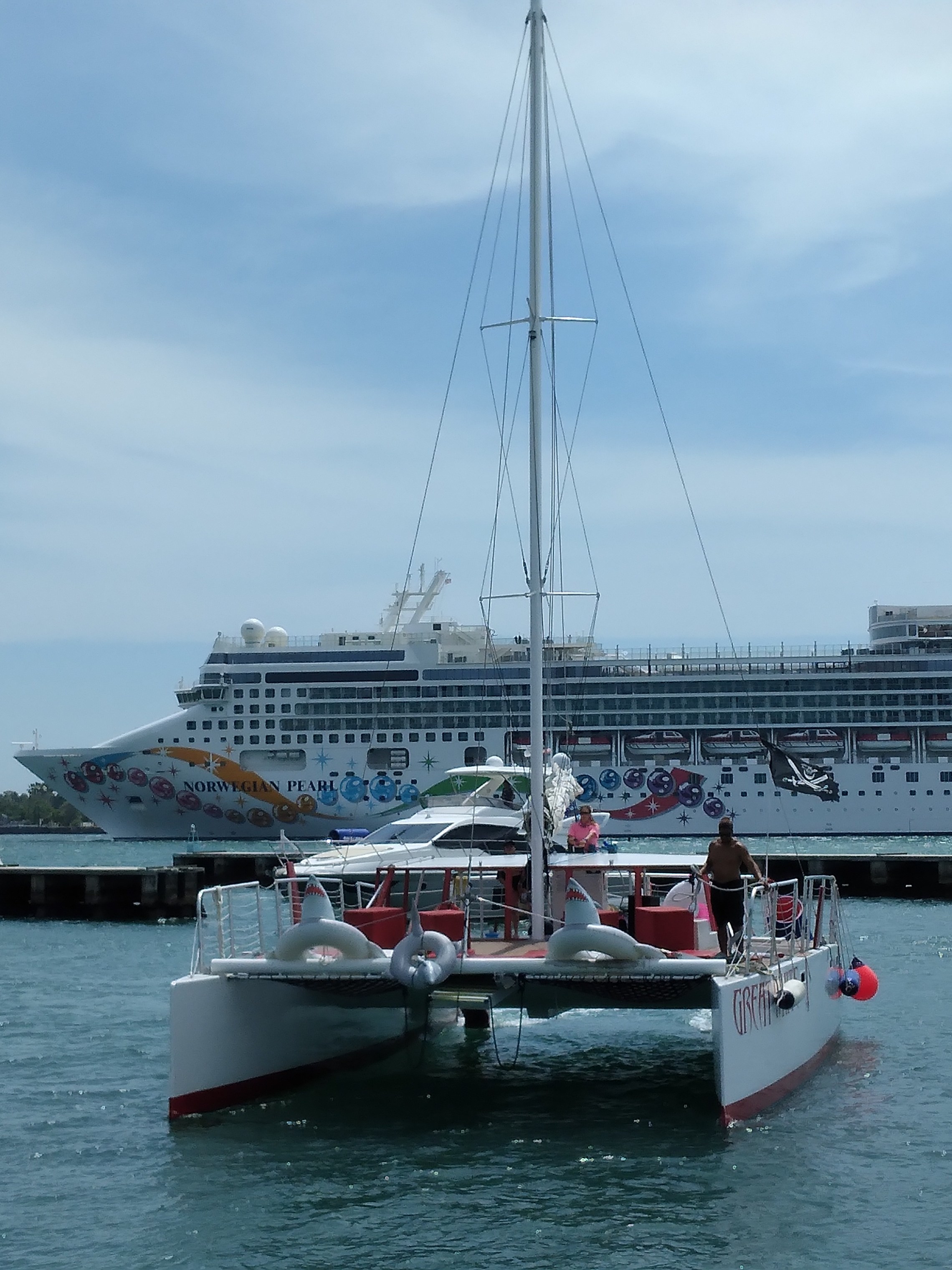 a large ship in a body of water