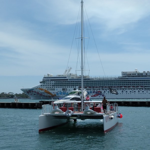 a large ship in a body of water