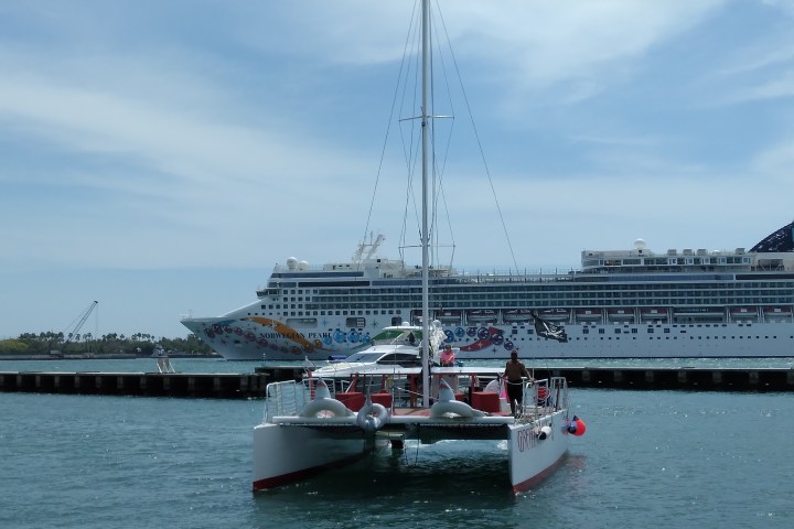 a large ship in a body of water